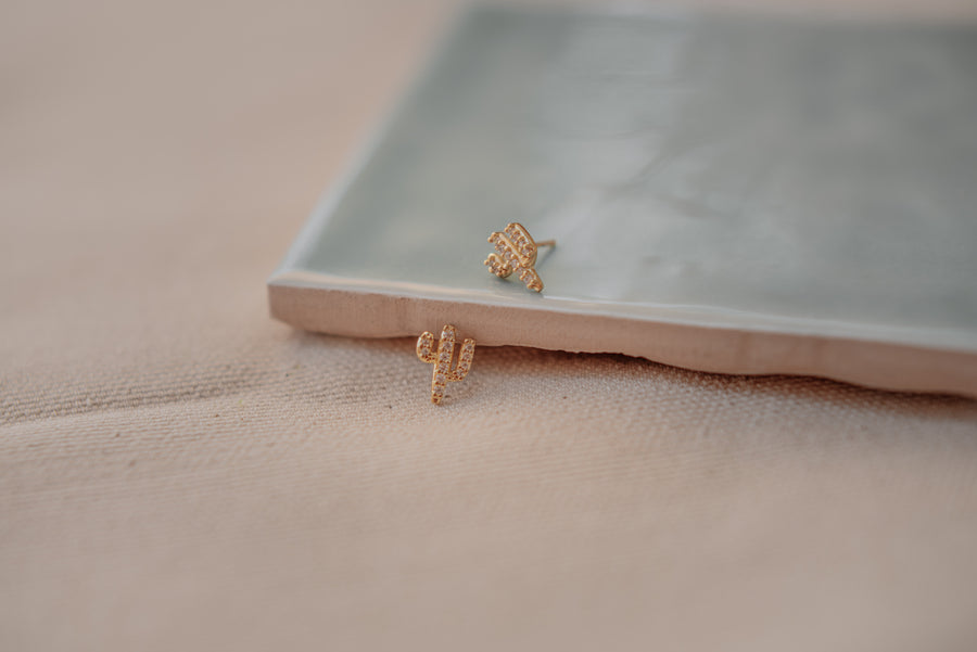 Wild West Cactus Studs