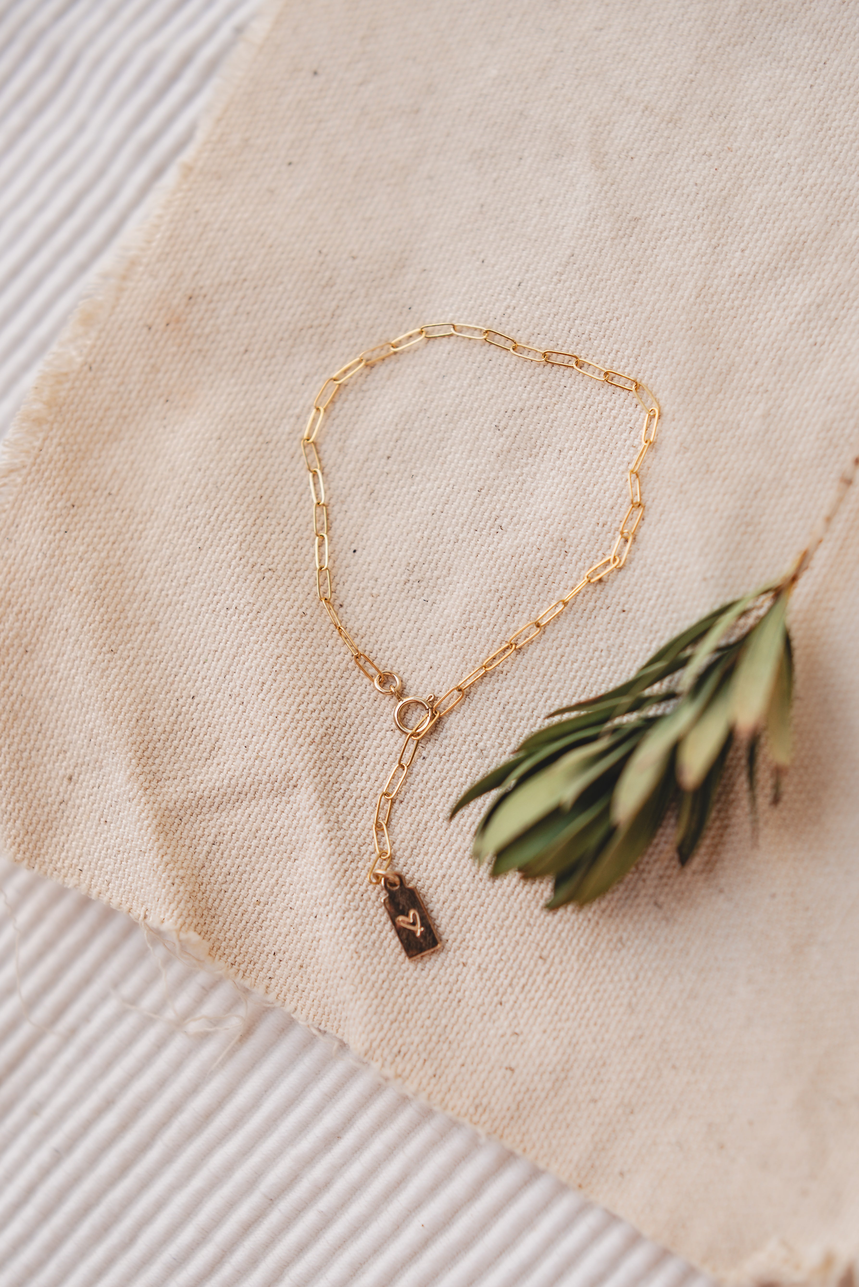 gold filled customizable bracelet