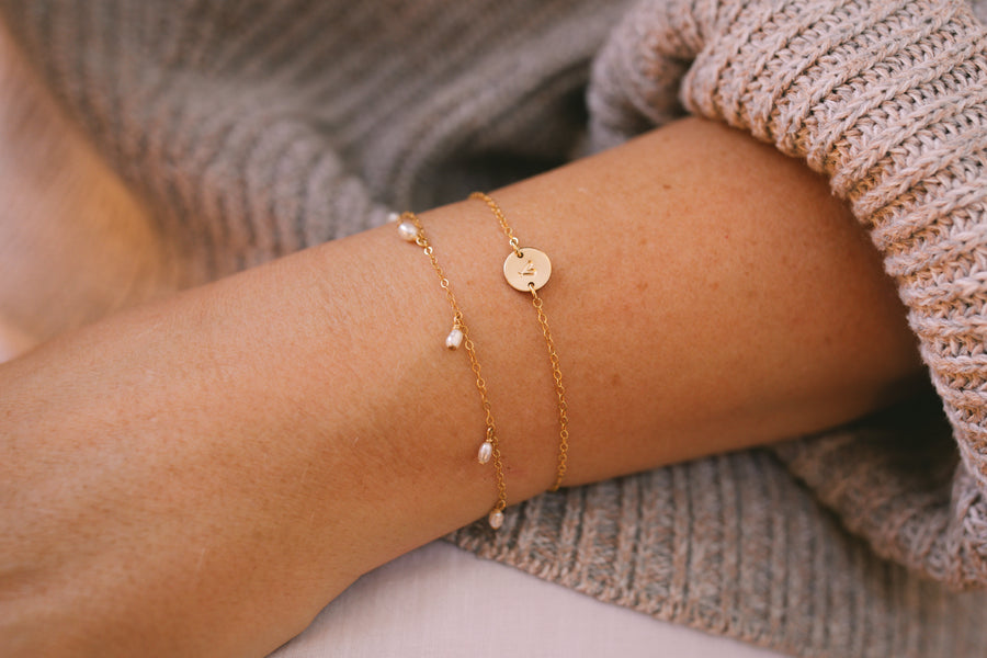 Pearl Droplet Bracelet